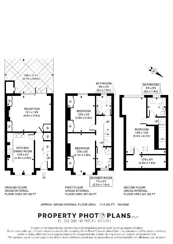 3 bedroom property for sale - floorplan