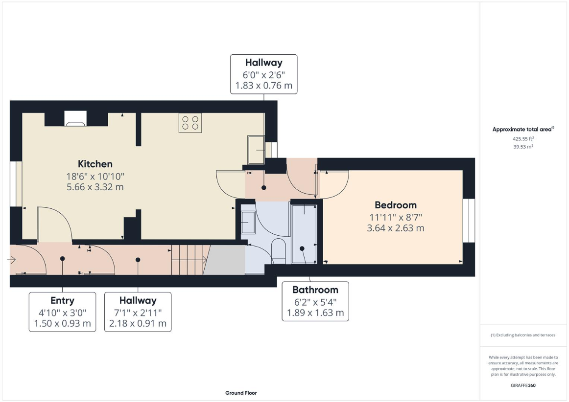 3 bedroom flat for sale - floorplan