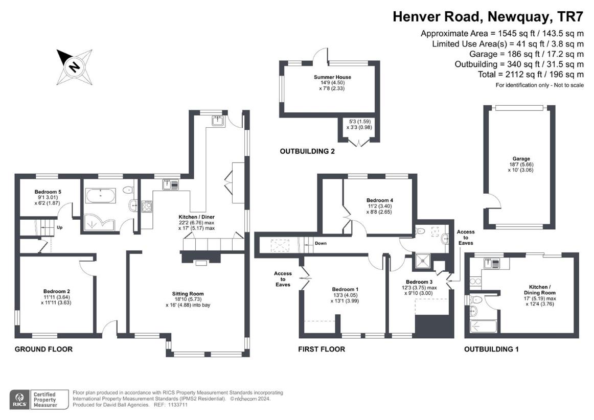 5 bedroom bungalow for sale - floorplan