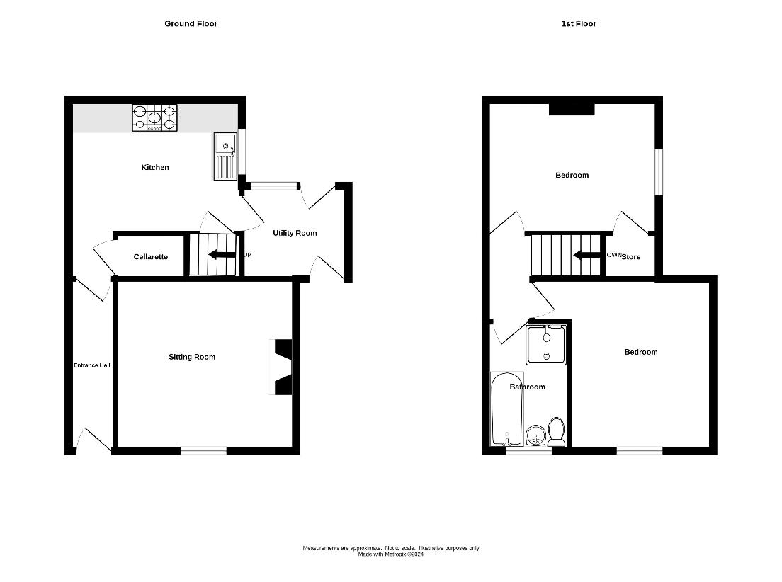 2 bedroom detached house for sale - floorplan