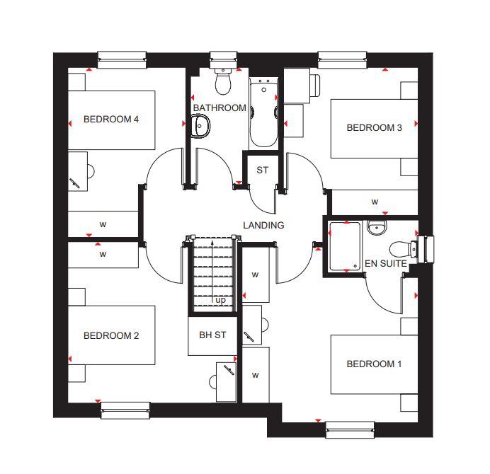 4 bedroom detached house for sale - floorplan