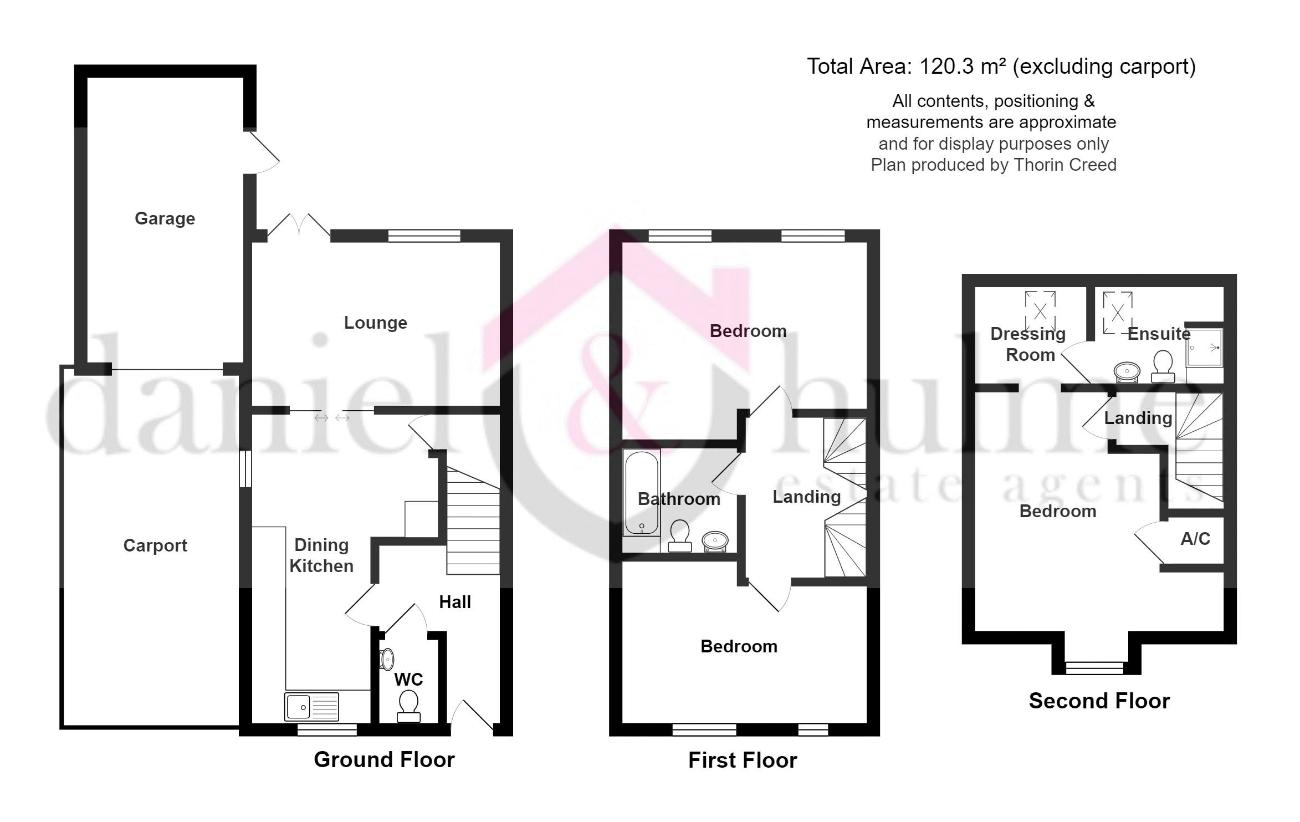 3 bedroom detached house for sale - floorplan