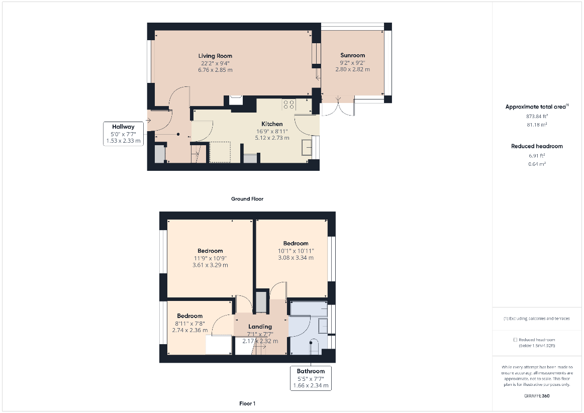 3 bedroom property for sale - floorplan