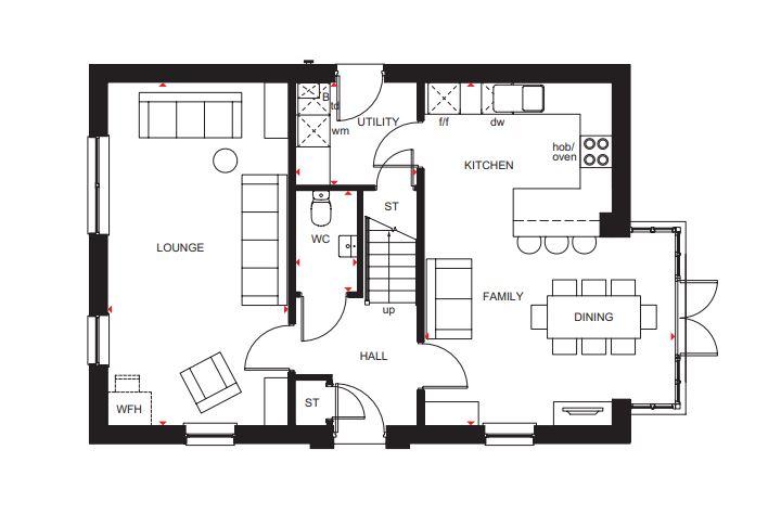 4 bedroom detached house for sale - floorplan