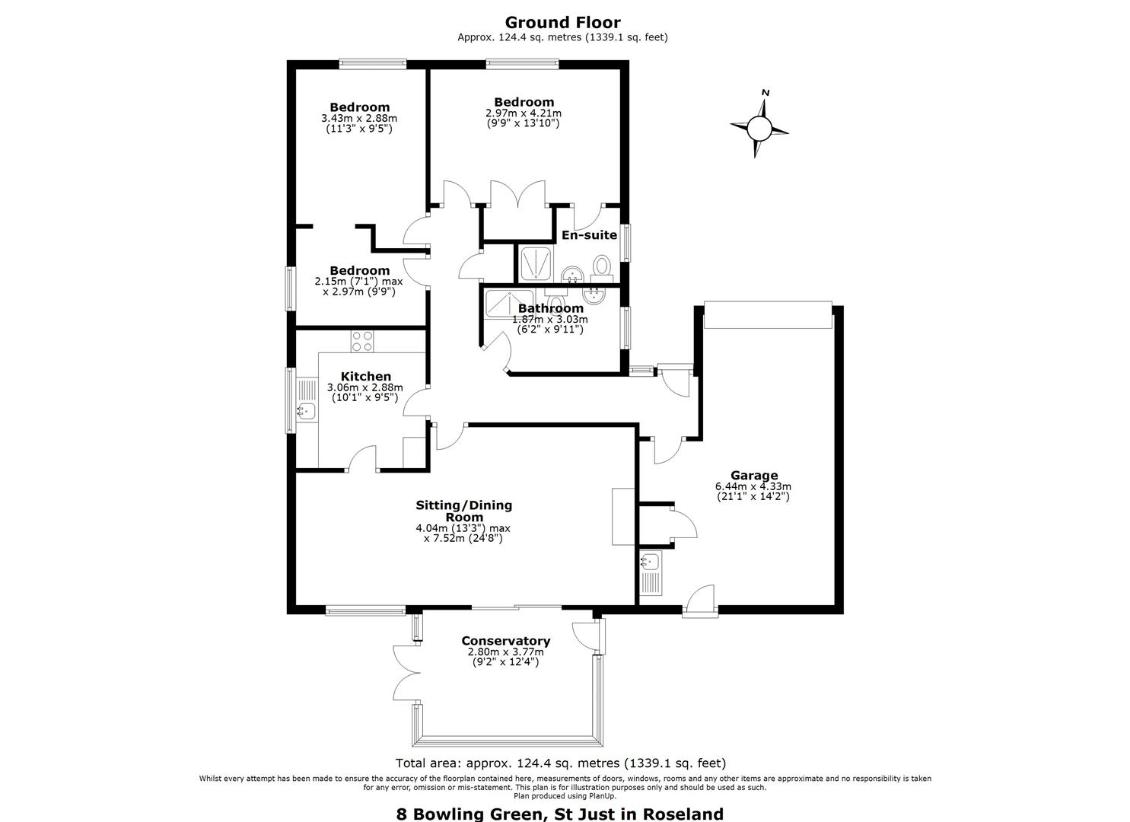 3 bedroom bungalow for sale - floorplan