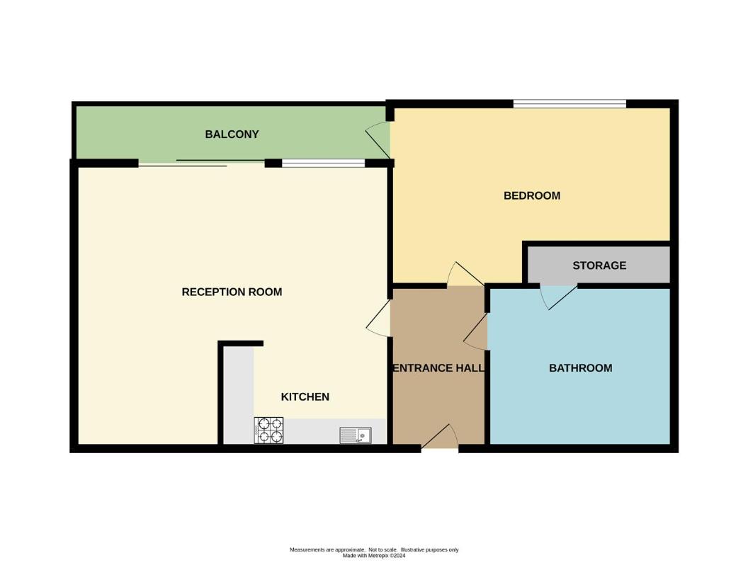 1 bedroom flat for sale - floorplan