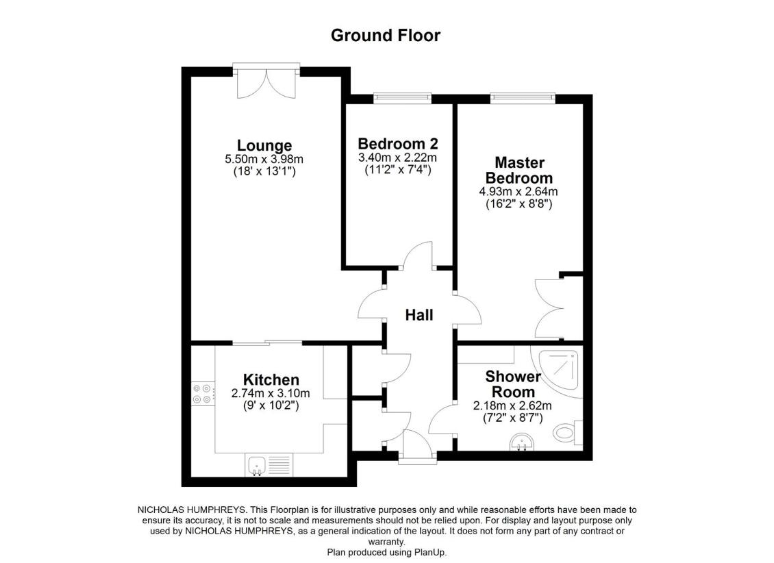 2 bedroom flat for sale - floorplan