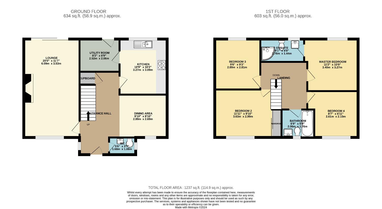 4 bedroom property for sale - floorplan