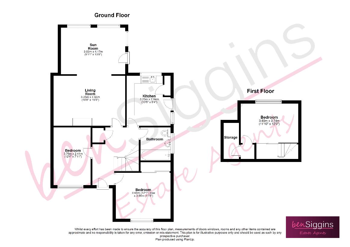 3 bedroom bungalow for sale - floorplan