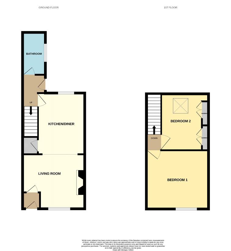 2 bedroom property for sale - floorplan