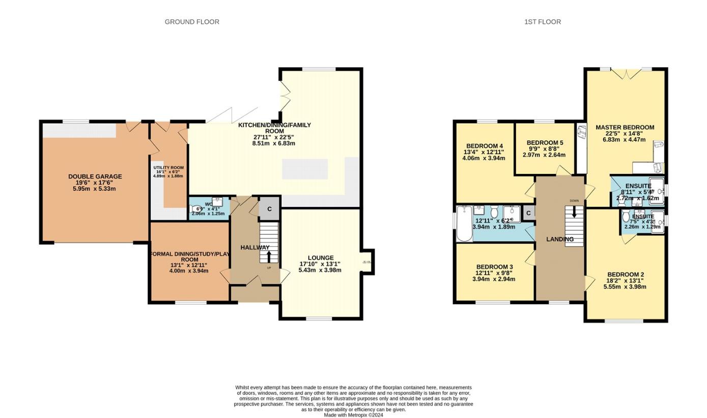 5 bedroom property for sale - floorplan