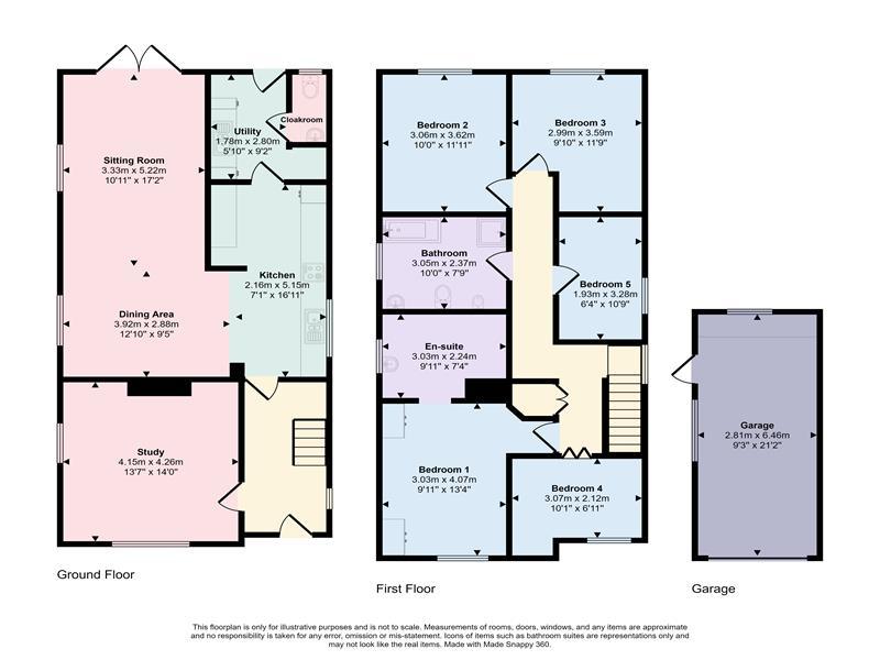 5 bedroom detached house for sale - floorplan