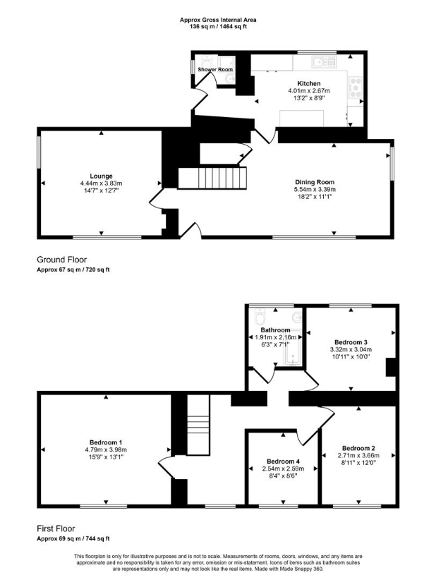 4 bedroom detached house for sale - floorplan