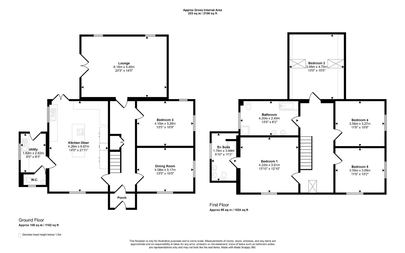 5 bedroom detached house for sale - floorplan