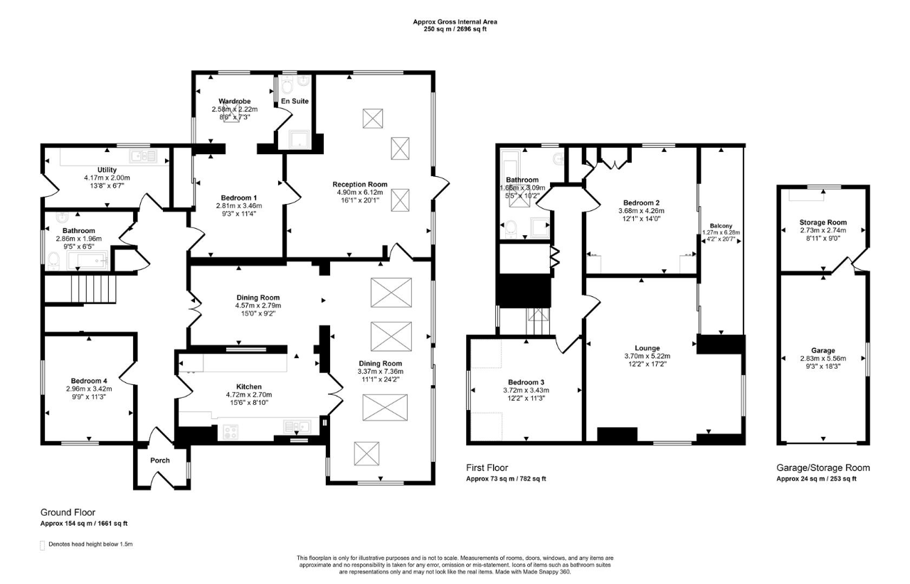 4 bedroom detached house for sale - floorplan