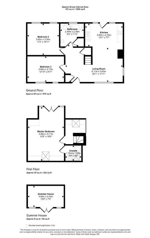 3 bedroom detached house for sale - floorplan