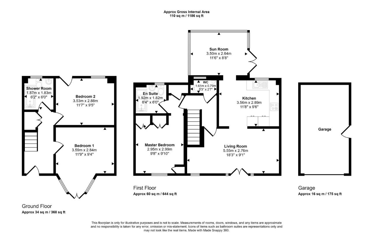 3 bedroom detached house for sale - floorplan