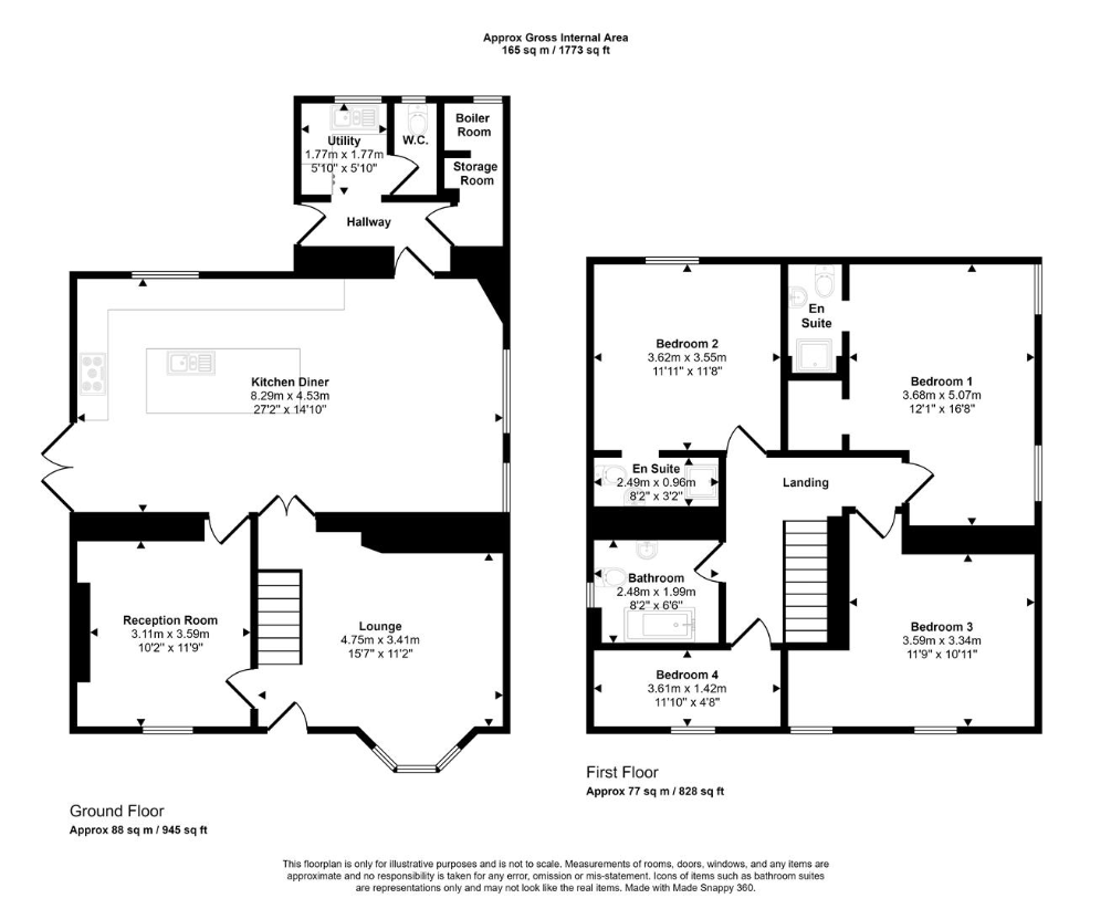 4 bedroom detached house for sale - floorplan