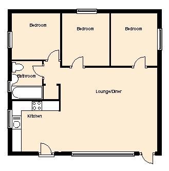 3 bedroom property for sale - floorplan