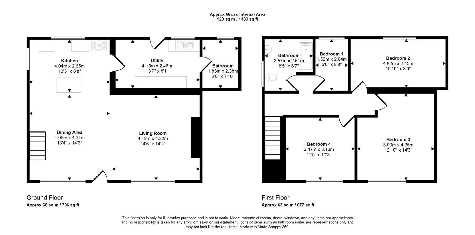 4 bedroom detached house for sale - floorplan