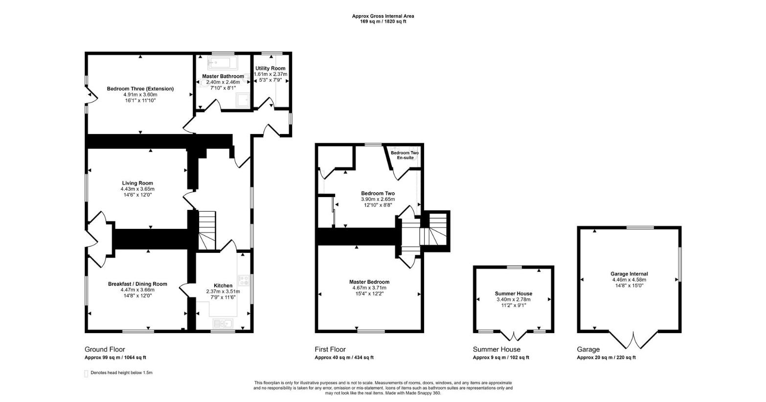 3 bedroom detached house for sale - floorplan