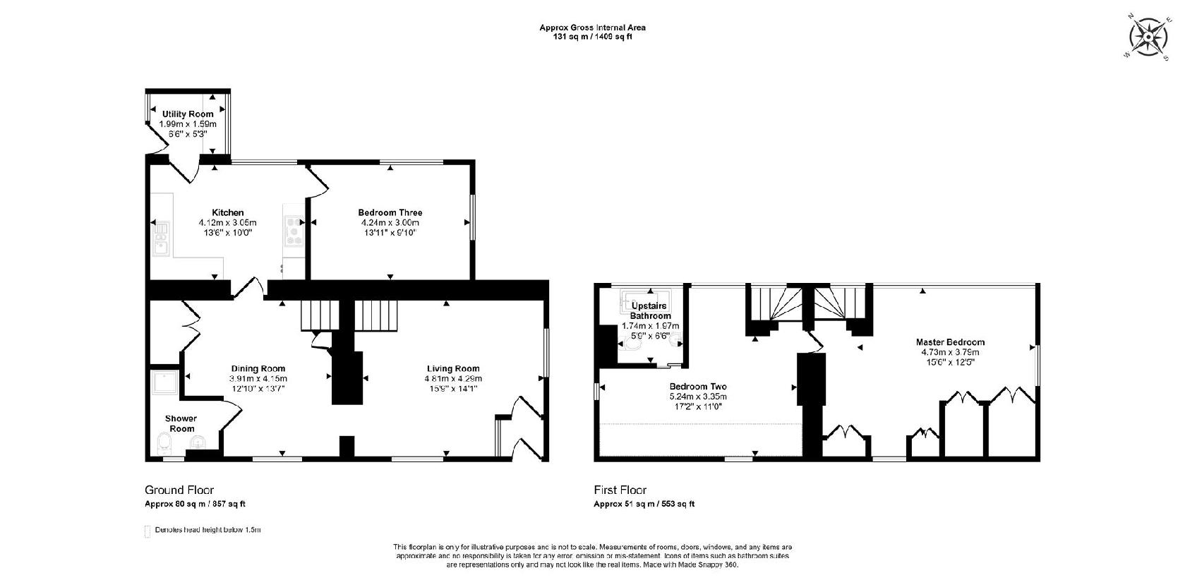 3 bedroom detached house for sale - floorplan