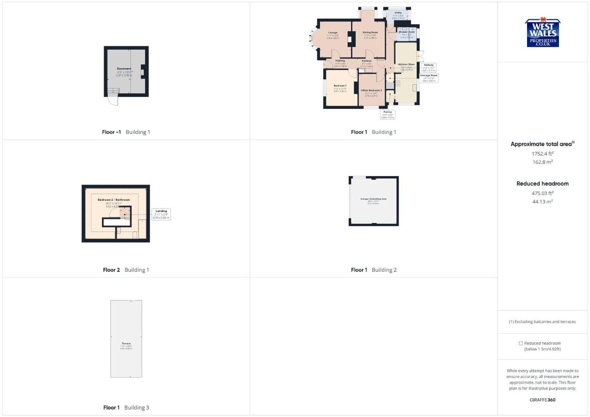 4 bedroom bungalow for sale - floorplan