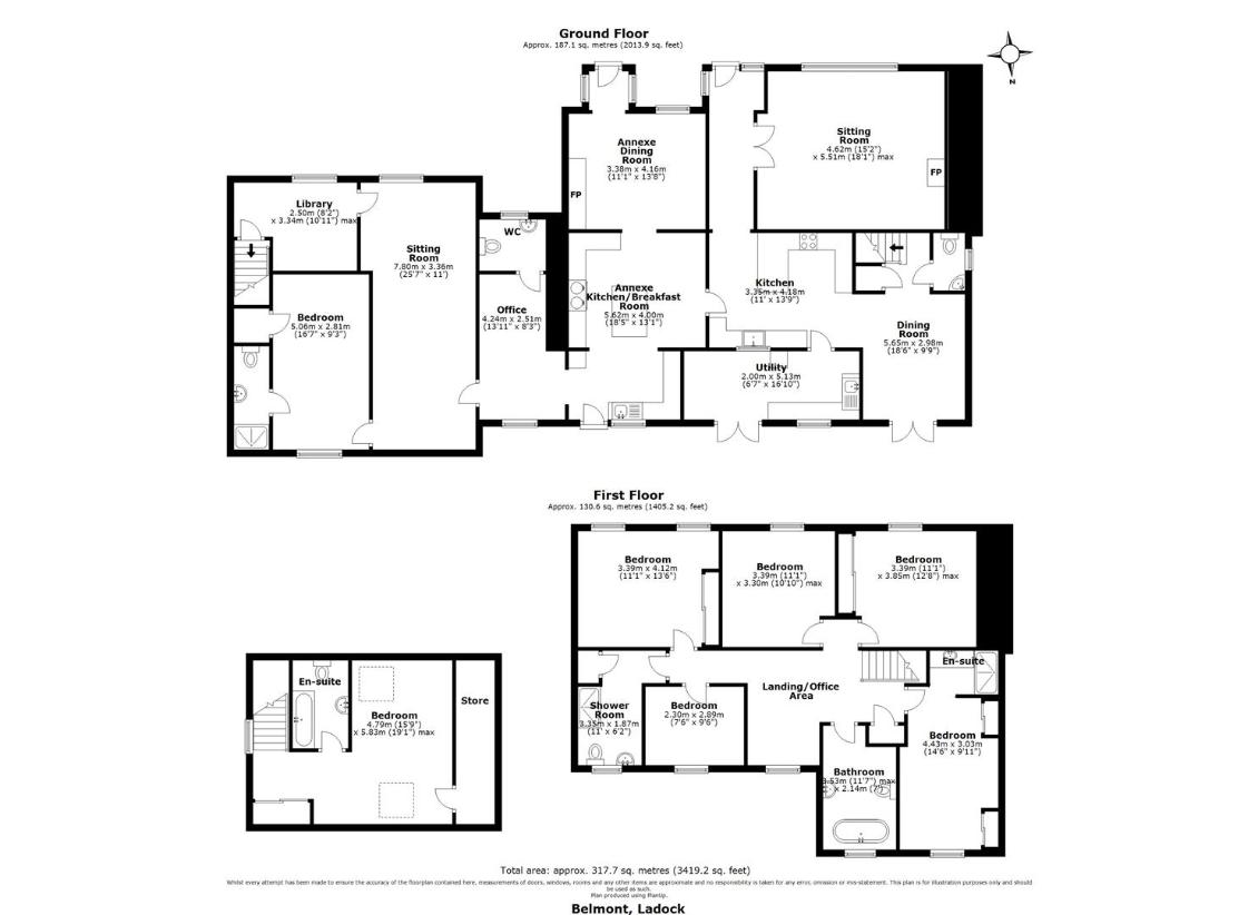 7 bedroom detached house for sale - floorplan