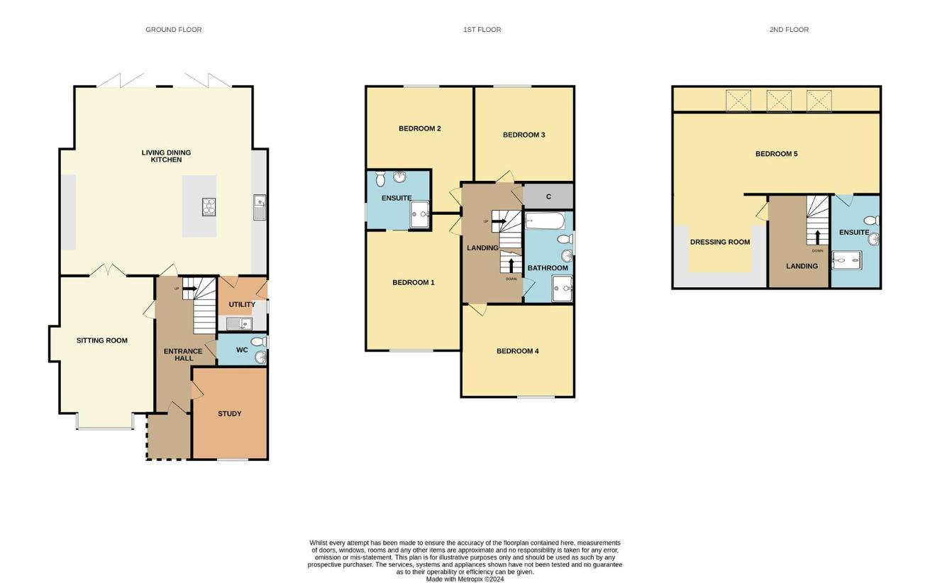 5 bedroom detached house for sale - floorplan