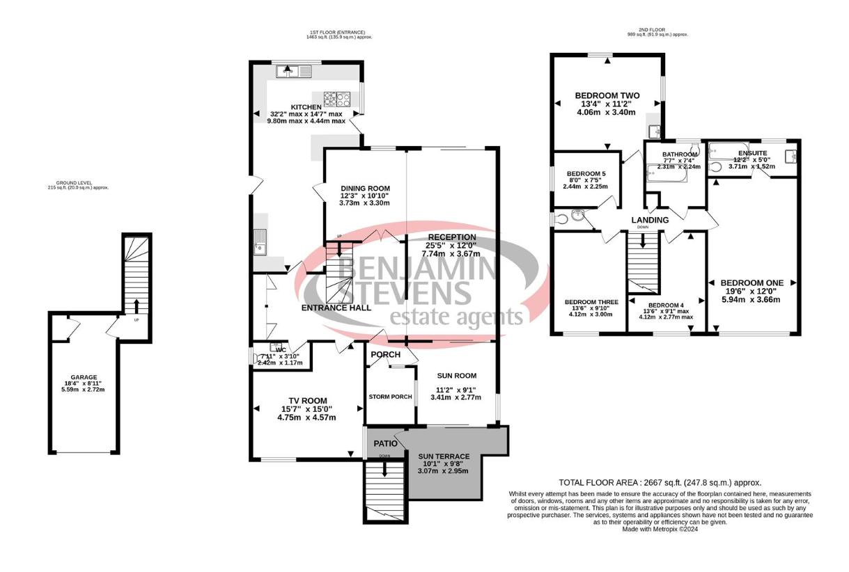 5 bedroom detached house for sale - floorplan