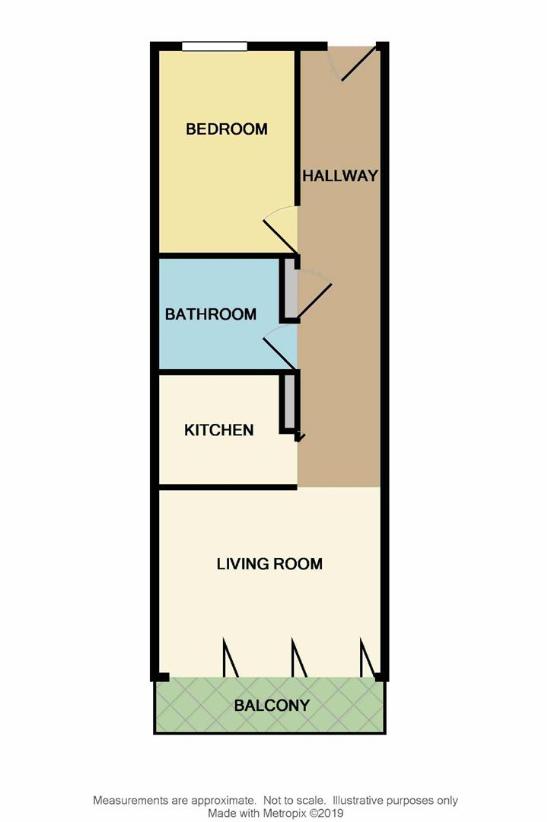 1 bedroom flat for sale - floorplan