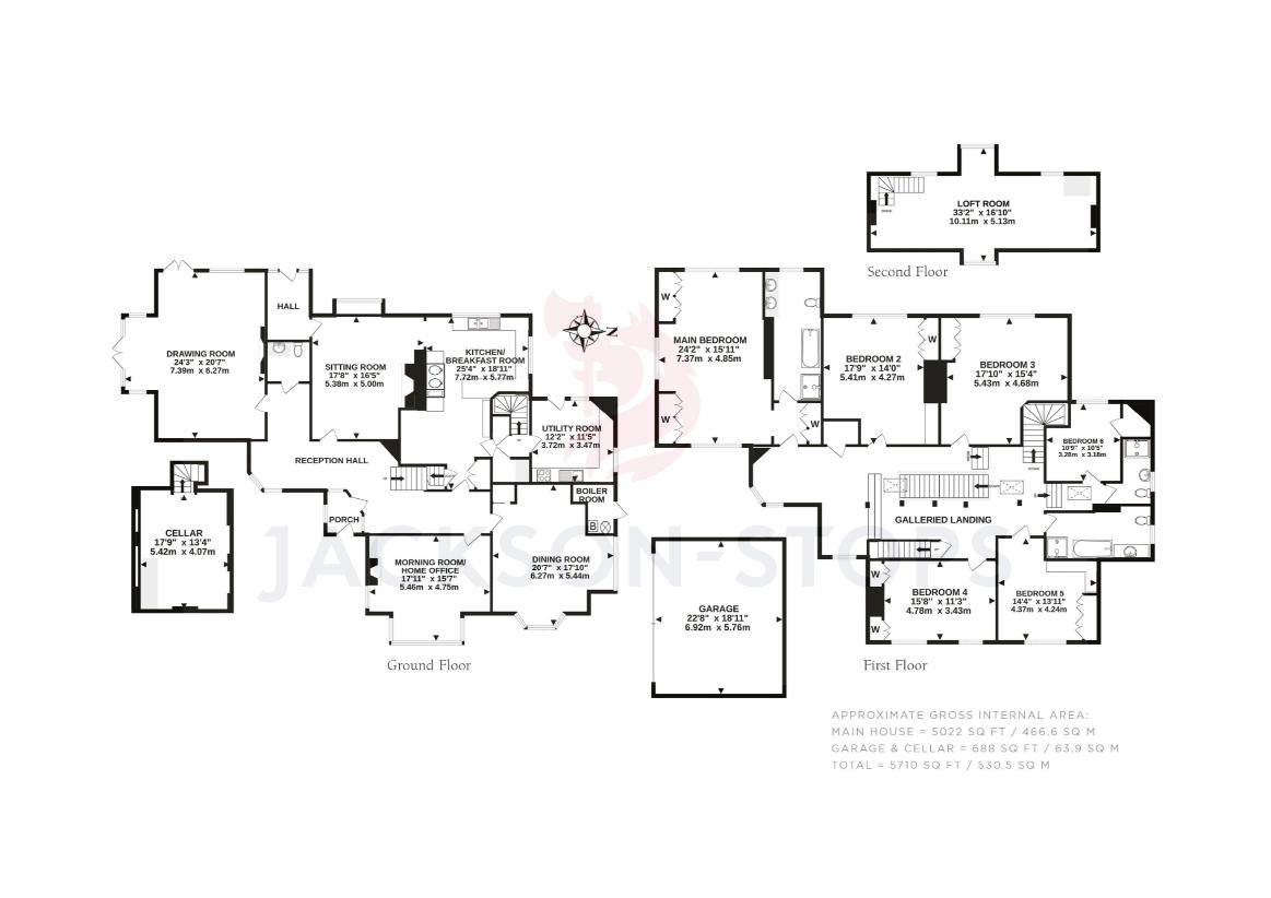 6 bedroom property for sale - floorplan