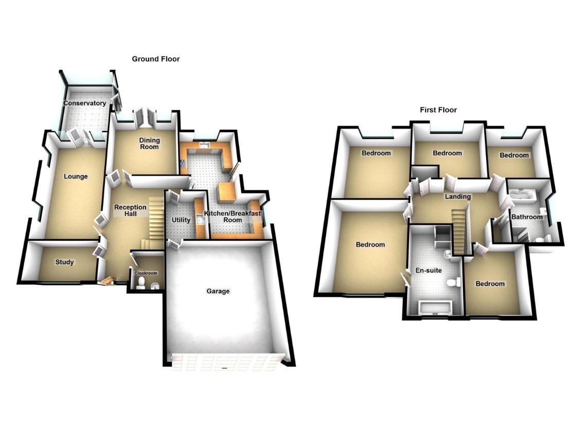 5 bedroom detached house for sale - floorplan