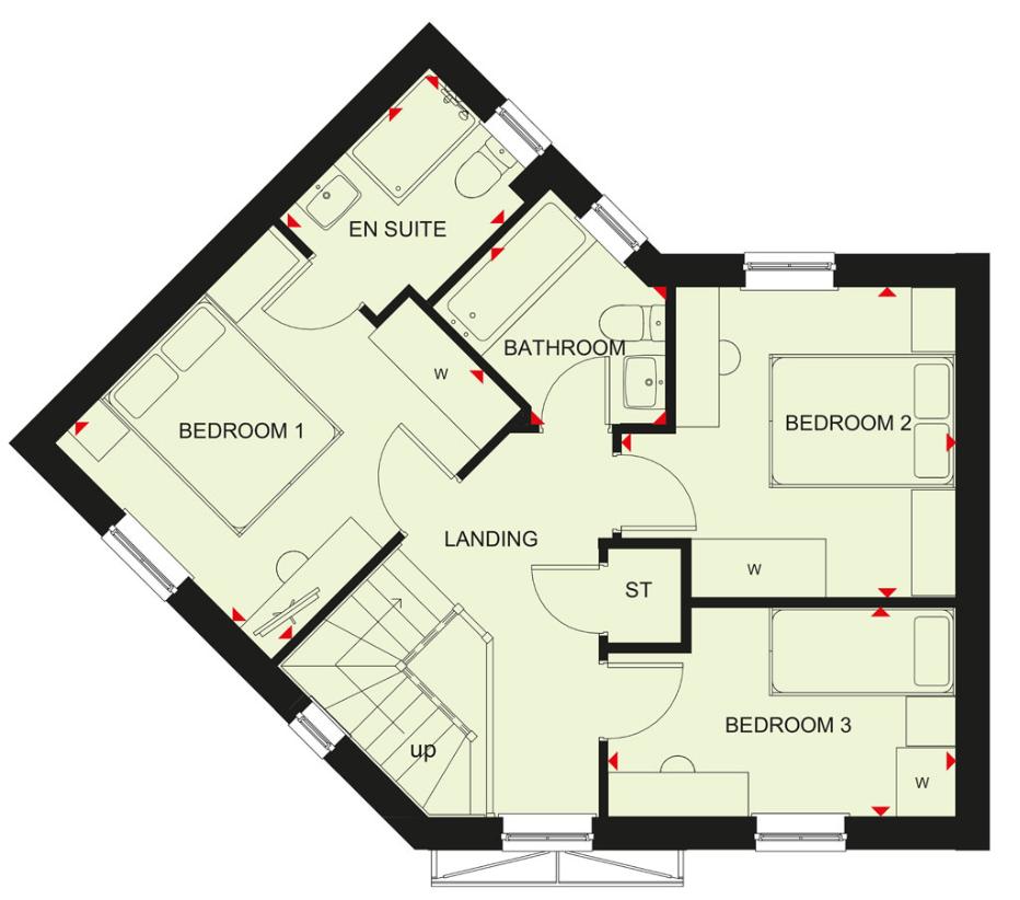 3 bedroom detached house for sale - floorplan