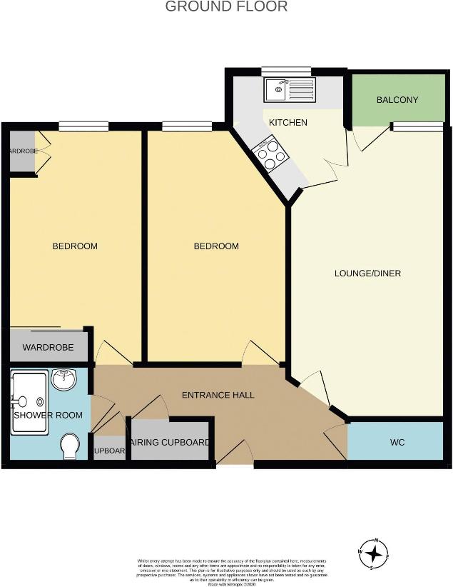 1 bedroom detached house for sale - floorplan