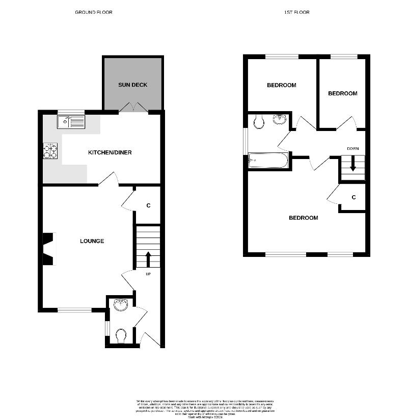 3 bedroom semi-detached house for sale - floorplan