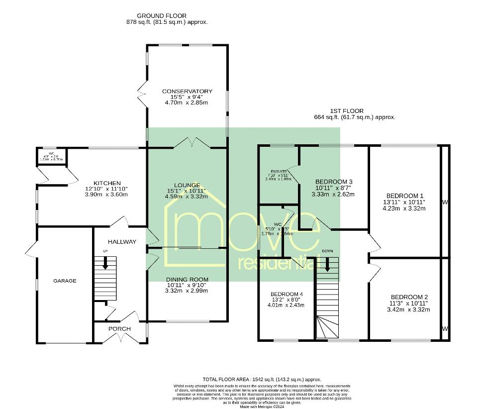 4 bedroom detached house for sale - floorplan