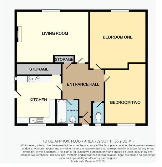 2 bedroom flat for sale - floorplan