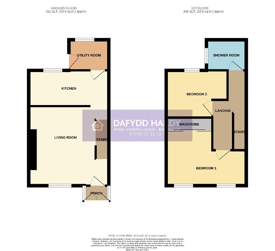 2 bedroom property for sale - floorplan