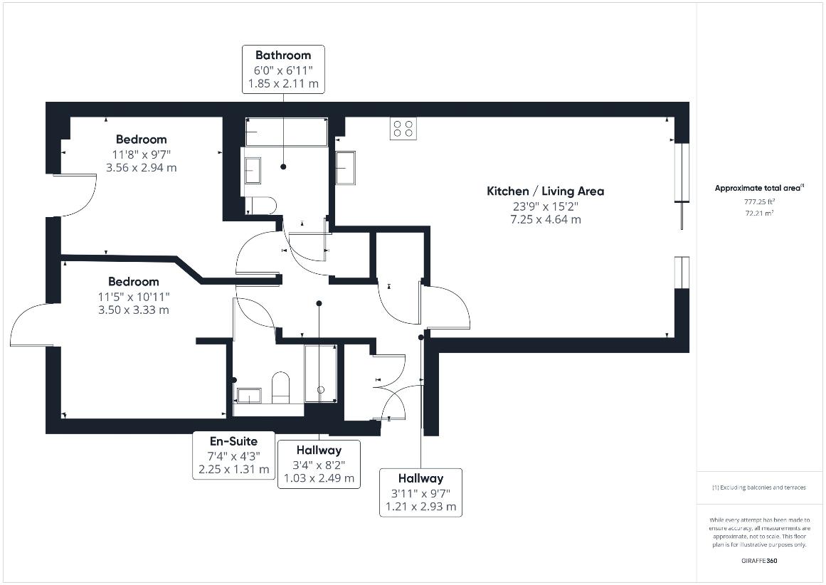 2 bedroom flat for sale - floorplan