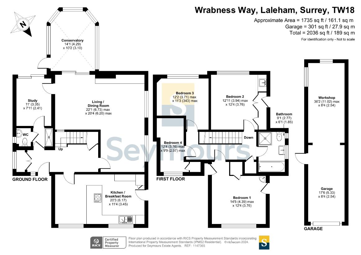 4 bedroom property for sale - floorplan