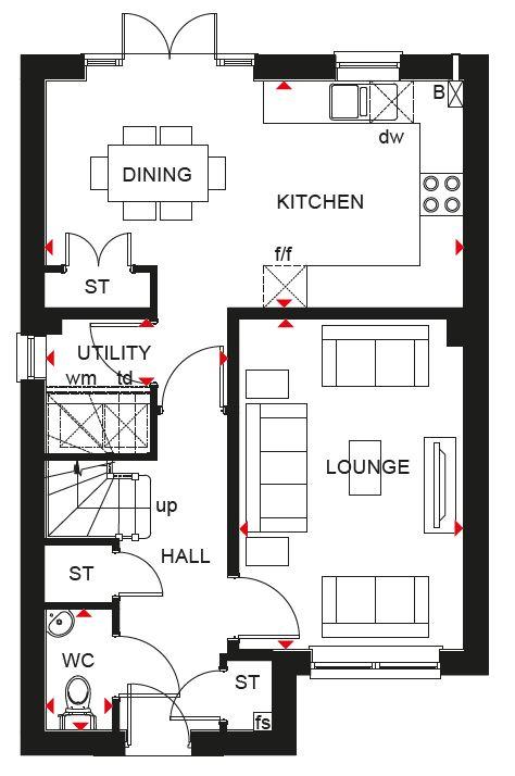 3 bedroom detached house for sale - floorplan