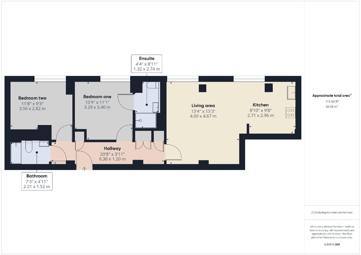 2 bedroom flat for sale - floorplan