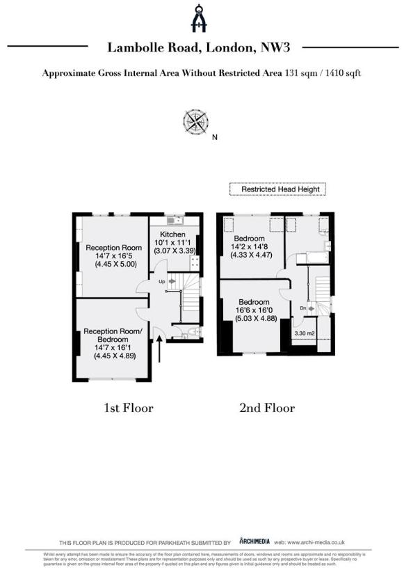 3 bedroom flat for sale - floorplan