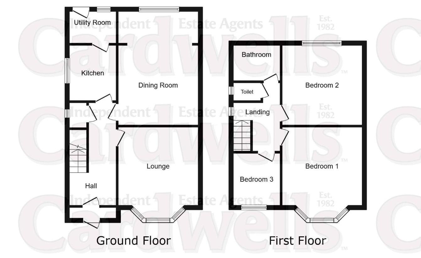 3 bedroom detached house for sale - floorplan