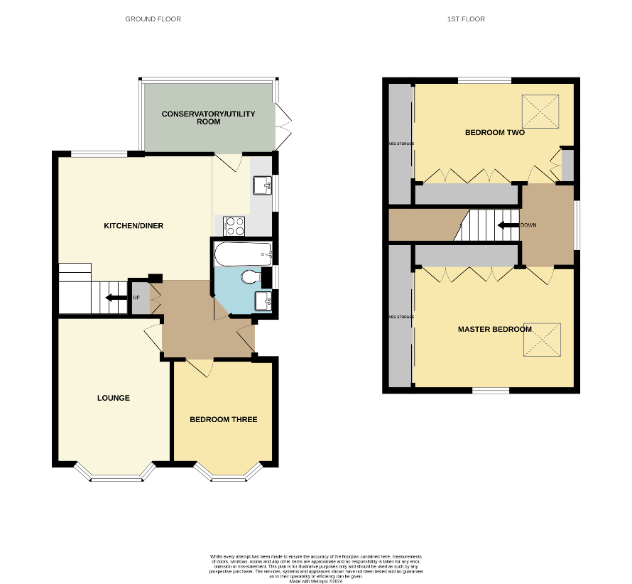 3 bedroom bungalow for sale - floorplan