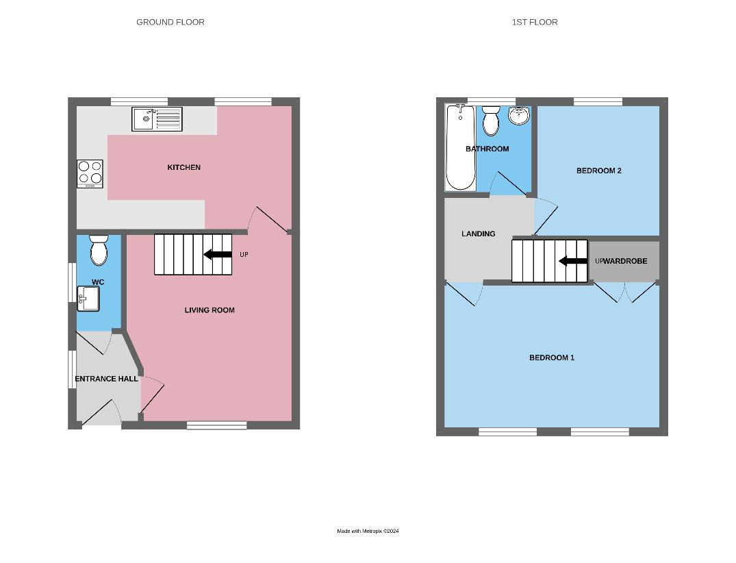 2 bedroom property for sale - floorplan