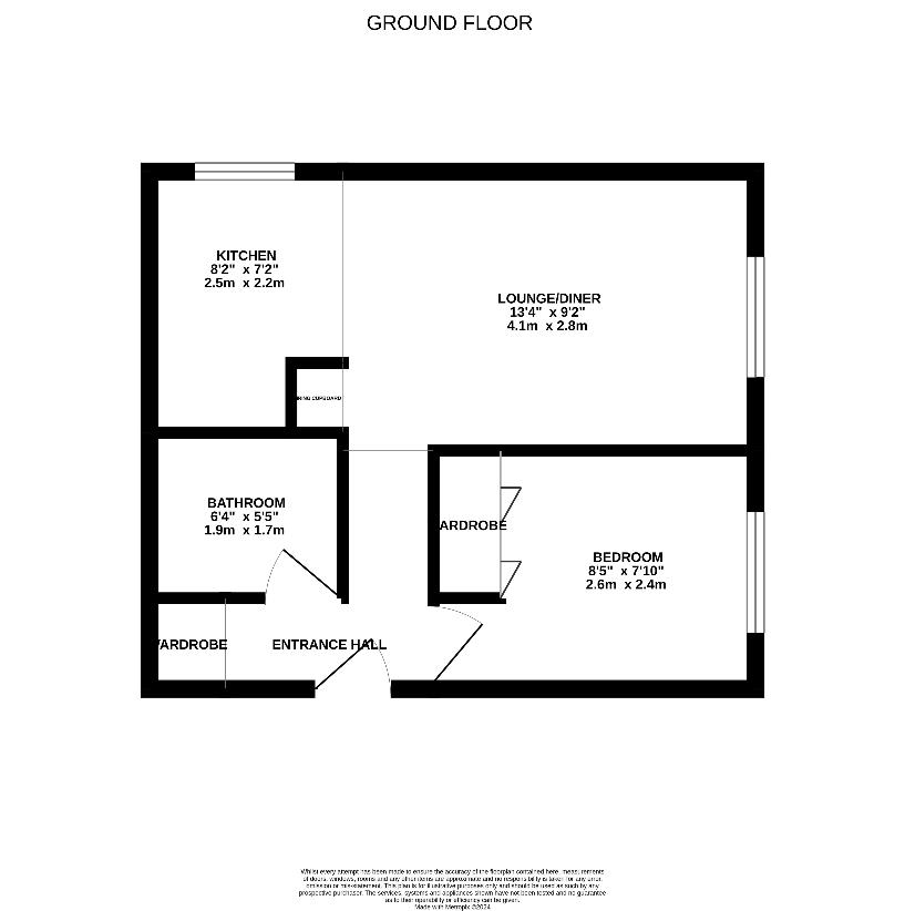 1 bedroom flat for sale - floorplan