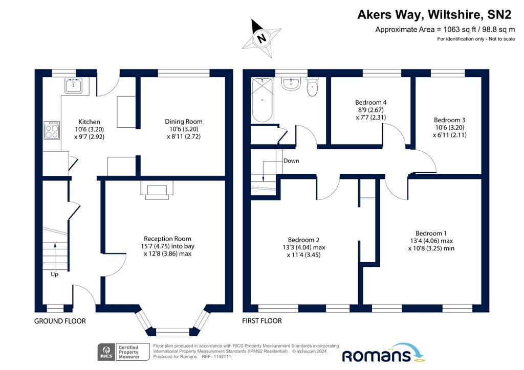 4 bedroom property for sale - floorplan