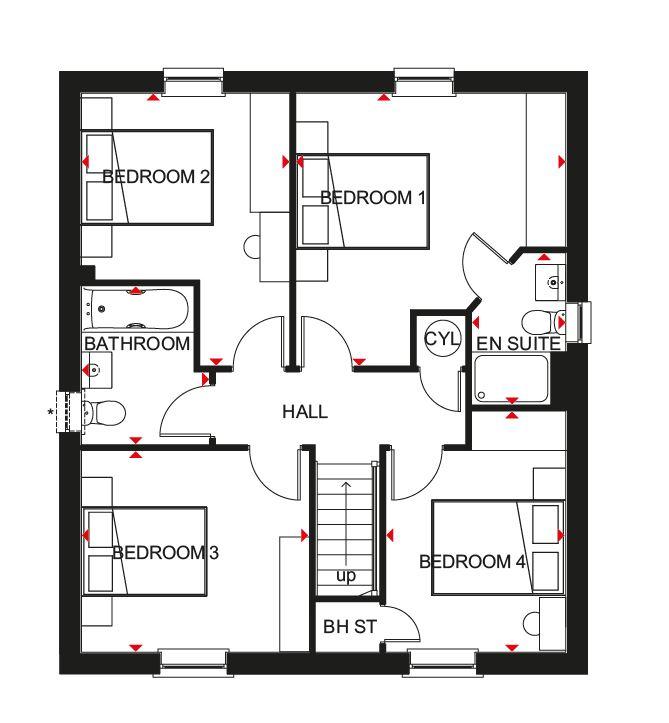 4 bedroom detached house for sale - floorplan